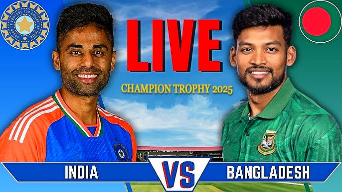 Bangladesh vs India Live Match Today: ICC Champions Trophy 2025